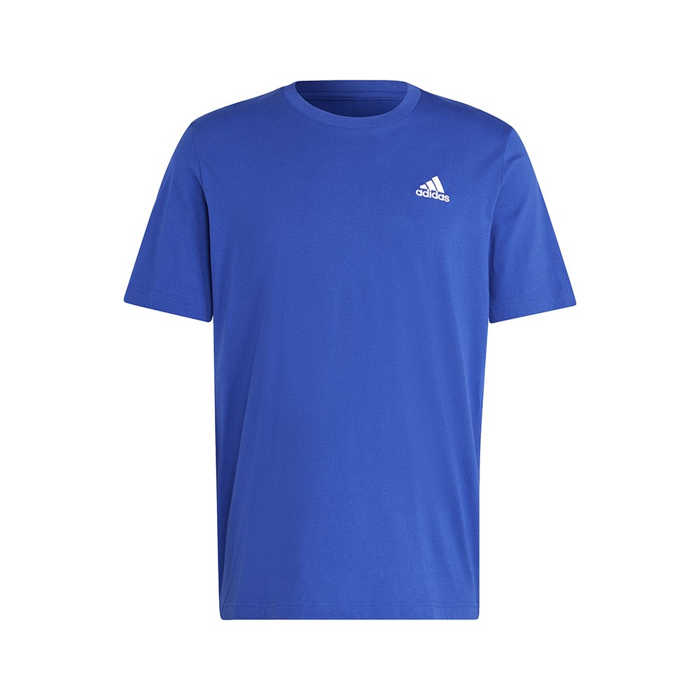 ADIDAS Maglietta Palestra Logo Piccolo Blu Elettrico Uomo S