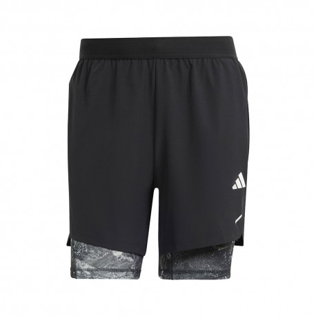 ADIDAS Shorts Sportivi 2 In 1 Nero Uomo