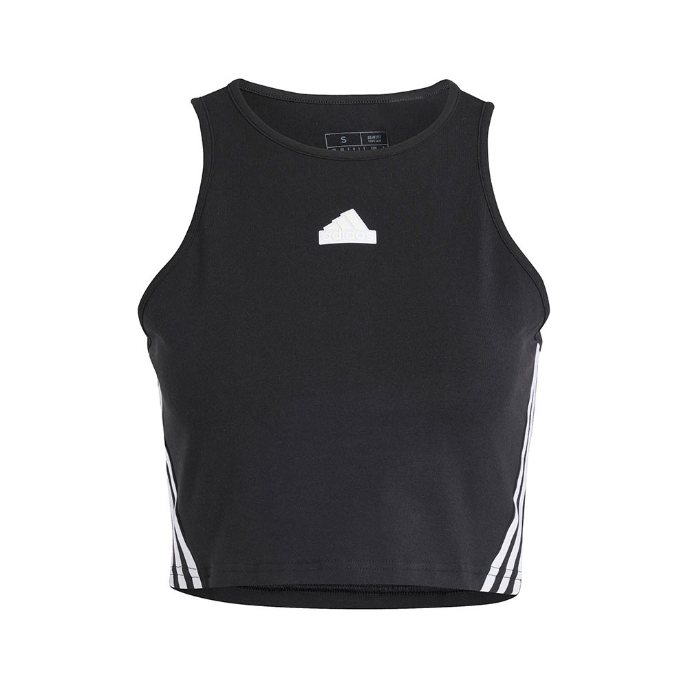 ADIDAS Top Palestra Tristripe Nero Donna XS