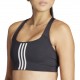 ADIDAS Reggiseno Sportivo Tristripe Nero Donna