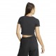 ADIDAS Maglietta Palestra Crop Nero Donna