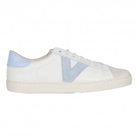 Victoria Berlin Piel & Serraje Bianco Azzurro - Sneakers Donna