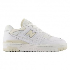 New Balance 550 Lea Bianco Rosa - Sneakers Donna