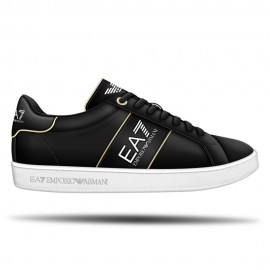 Ea7 Classic Ea7 Logo Nero Oro - Sneakers Uomo