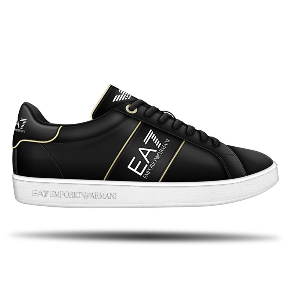 Ea7 Classic Ea7 Logo Nero Oro - Sneakers Uomo EUR 40 / US 7