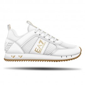 Ea7 Nero&Bianco Laces Bianco Oro - Sneakers Uomo