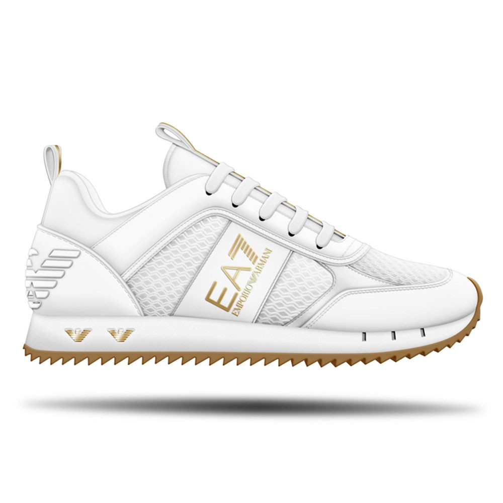 Ea7 Nero&Bianco Laces Bianco Oro - Sneakers Uomo EUR 36 2/3 / US 4,5