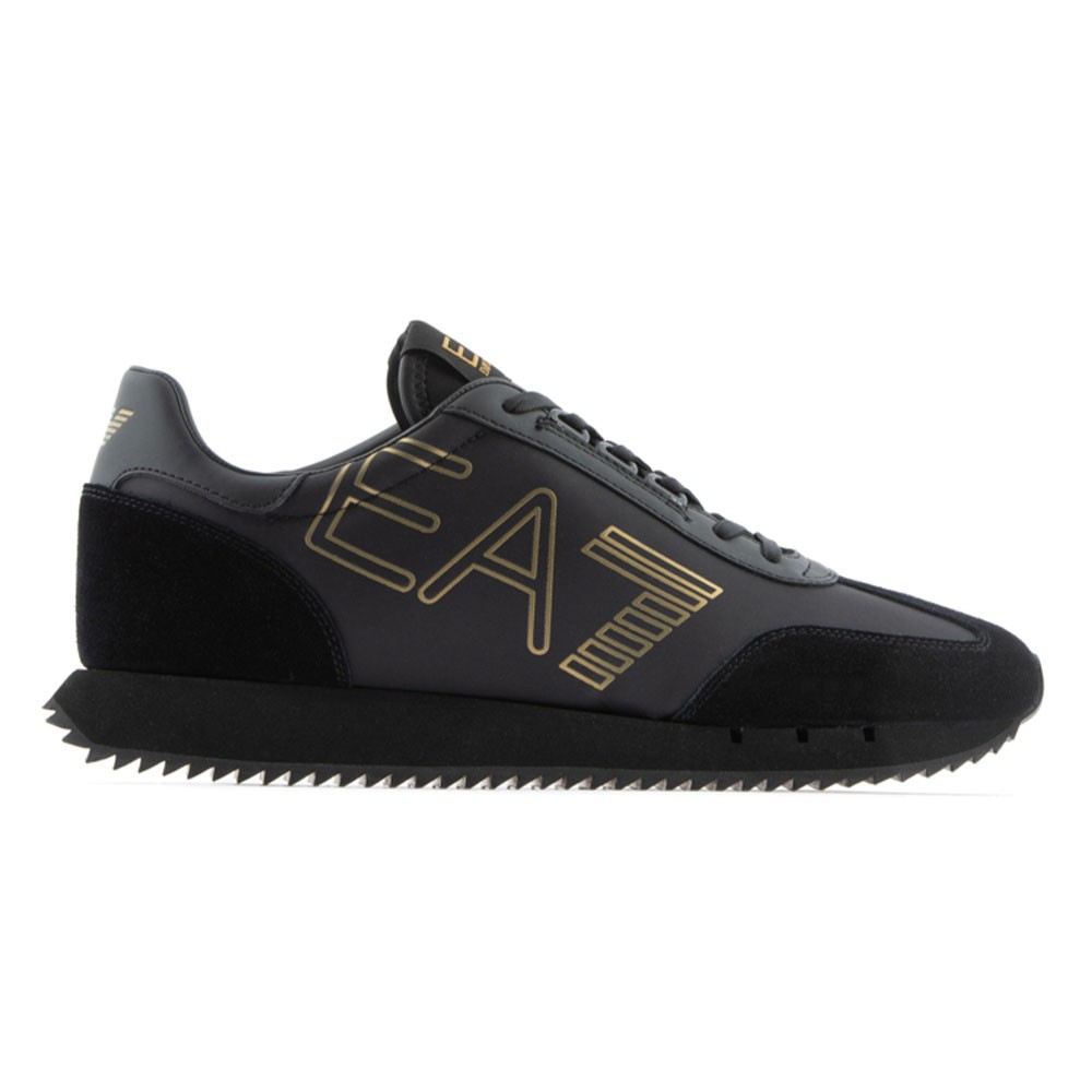Ea7 Nero&Bianco Vintage Nero Oro - Sneakers Uomo EUR 44 / US 10