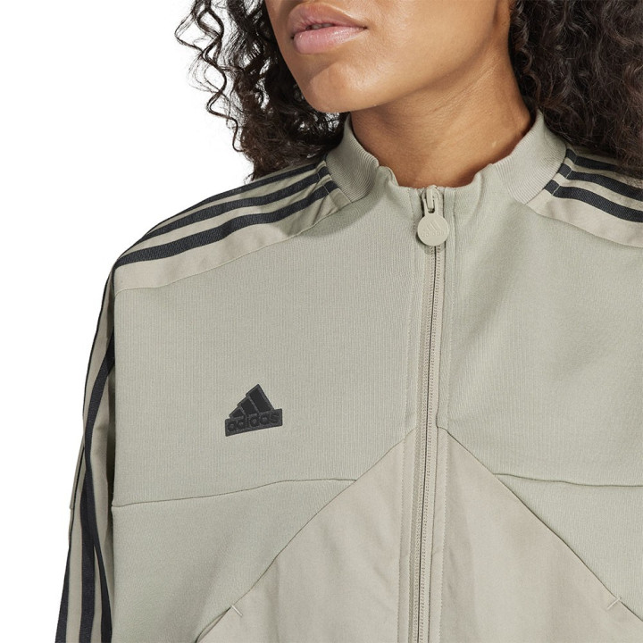 ADIDAS Felpa Palestra Con Cerniera Senza Cappuccio Verde Donna