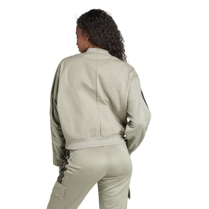 ADIDAS Felpa Palestra Con Cerniera Senza Cappuccio Verde Donna