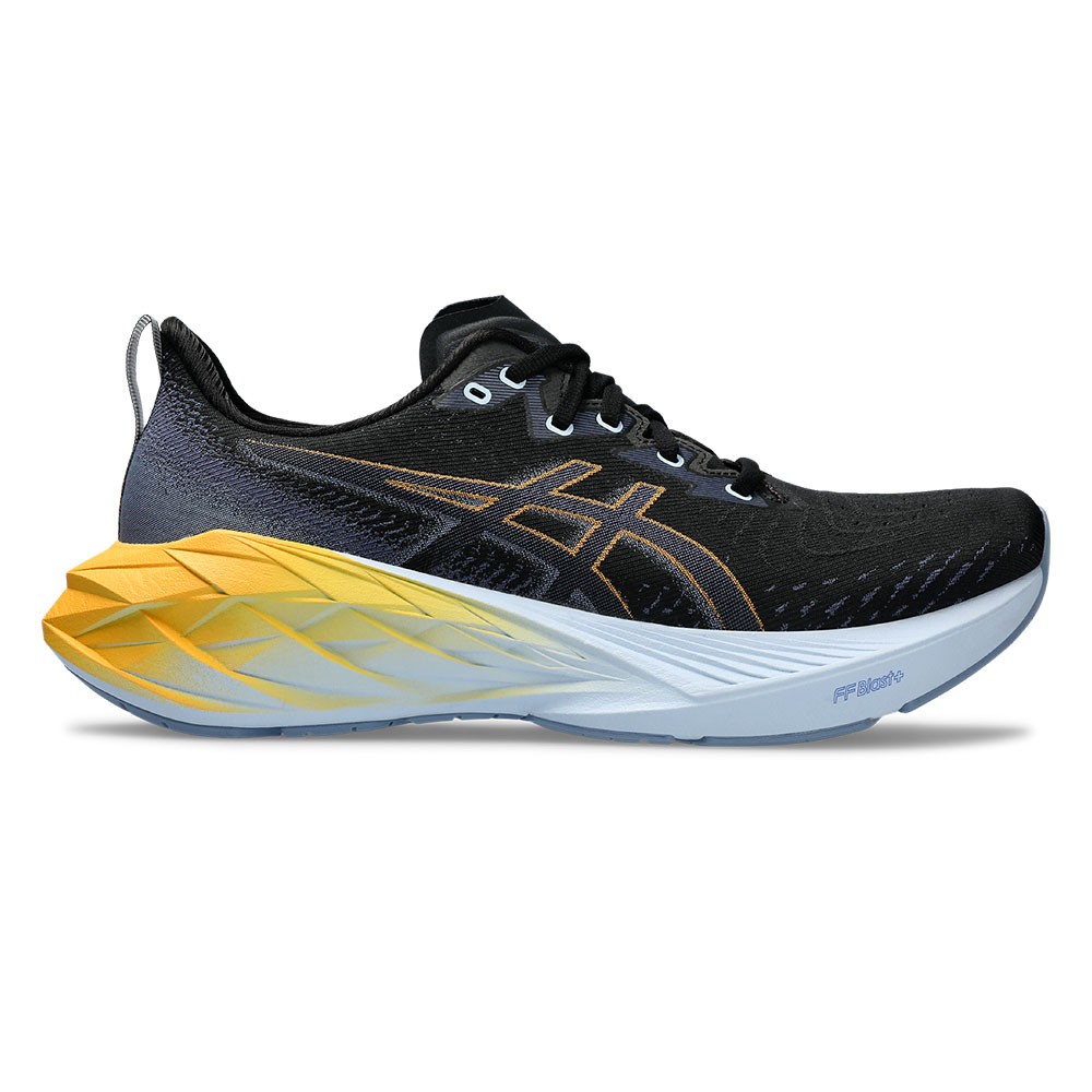Asics Novablast 4 Nero Bianco Arancione - Scarpe Running Uomo EUR 41,5 / US 8