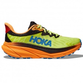 Hoka Challenger 7 Nero Lettuce - Scarpe Trail Running Uomo