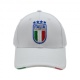 Imma Cappellino Italia Ricamo Azzurro Bianco Uomo