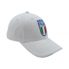 Imma Cappellino Italia Ricamo Azzurro Bianco Uomo