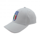 Imma Cappellino Italia Ricamo Azzurro Bianco Uomo