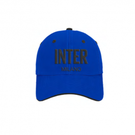 Imma Cappellino Inter Ricamo Azzurro Nero Bambino