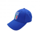 Imma Cappellino Italia Ricamo Bianco Azzurro Uomo