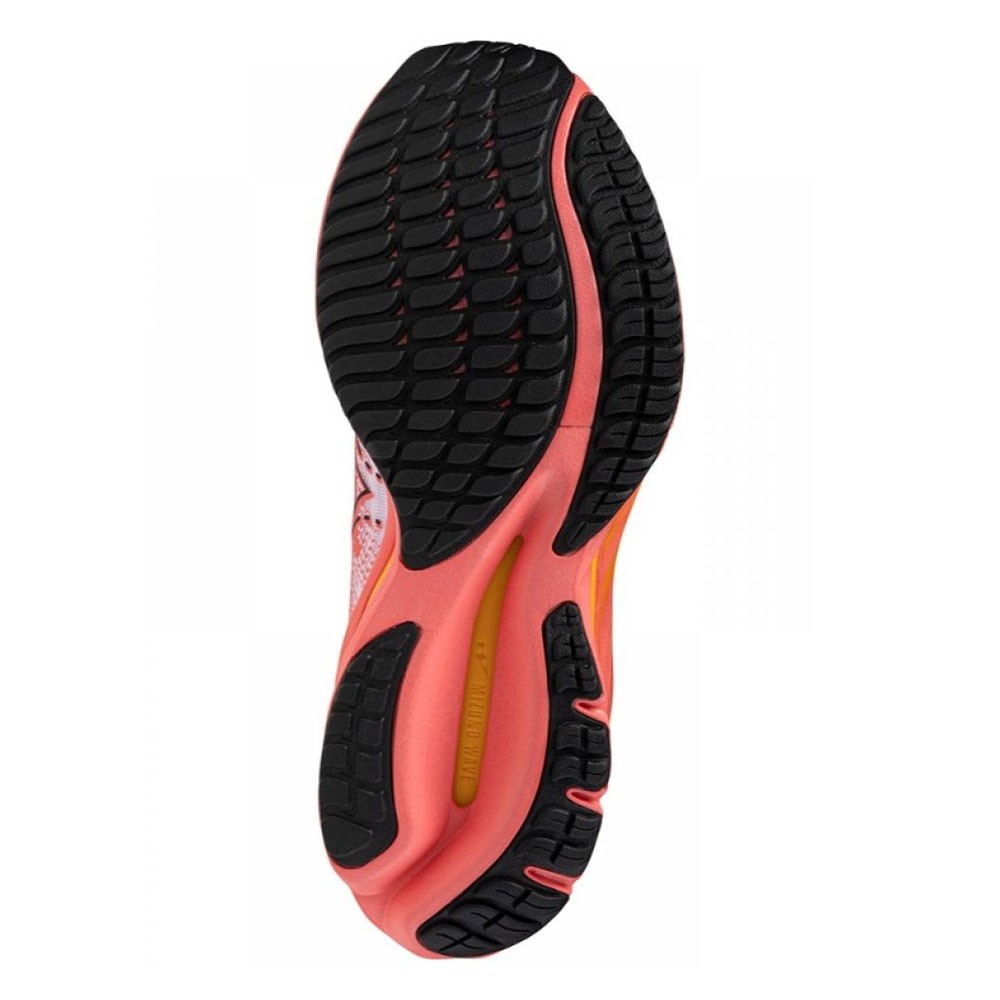 Mizuno Wave Rider Bianco Nero Arancione Scarpe Running Donna Acquista online su Sportland