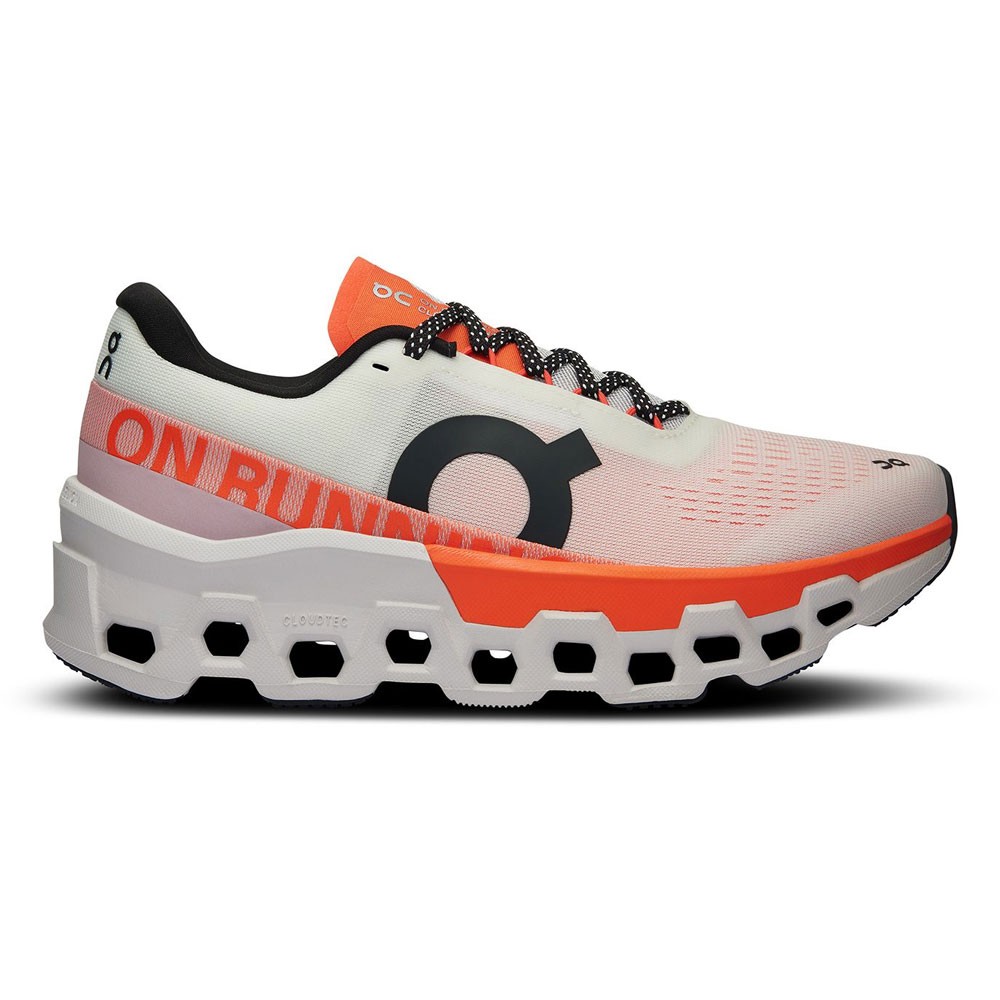 On Cloudmonster 2 Bianco Arancione - Scarpe Running Uomo EUR 41 / US 8