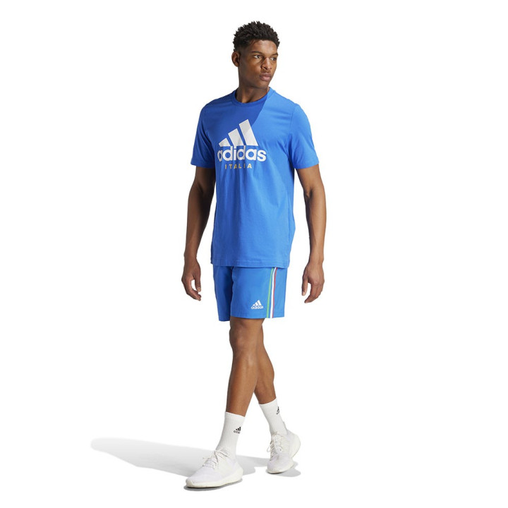 ADIDAS Maglia Calcio Italia Dna Graphic Azzurro Bianco Uomo