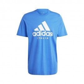 ADIDAS Maglia Calcio Italia Dna Graphic Azzurro Bianco Uomo