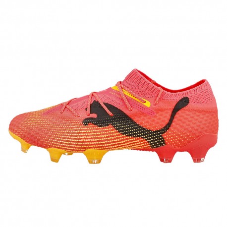 Puma Future 7 Pro + Fg/Ag Arancio Nero - Scarpe Da Calcio Uomo