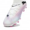 Puma Future 7 Pro Fg/Ag Bianco Rosa Nero - Scarpe Da Calcio Uomo