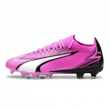 Puma Ultra Match Fg/Ag Fucsia Nero - Scarpe Da Calcio Uomo