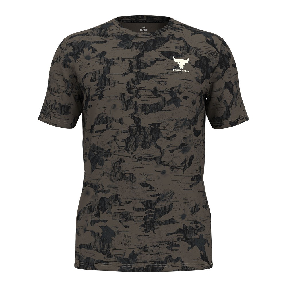 Under Armour Maglietta Palestra Camou The Rock Moro Uomo S
