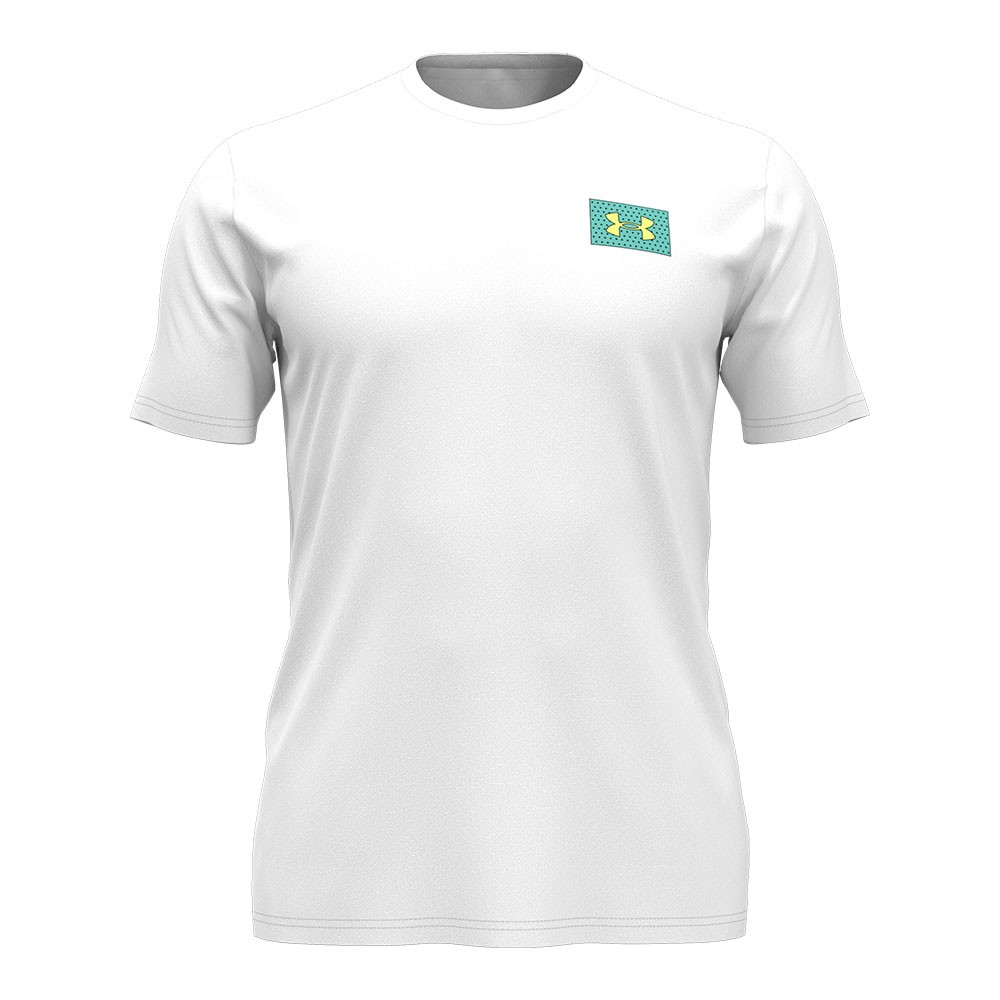 Under Armour Maglietta Palestra Logo Back Bianco Uomo S