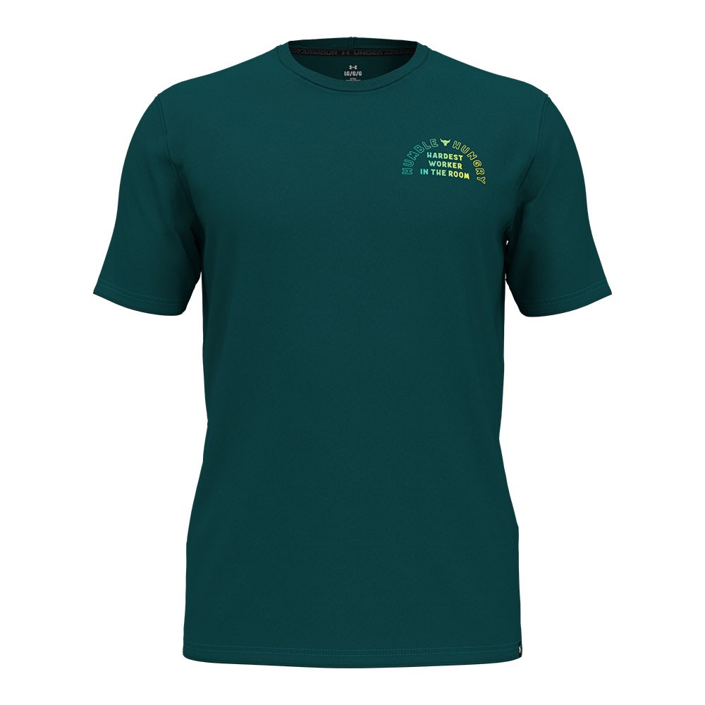 Under Armour Maglietta Palestra Logo The Rock Verde Uomo S