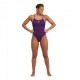 Arena Costume Intero Piscina Solid Lace Back Viola Donna