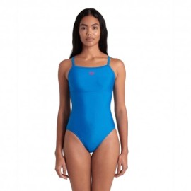 Arena Costume Intero Piscina Solid Blu Light Donna