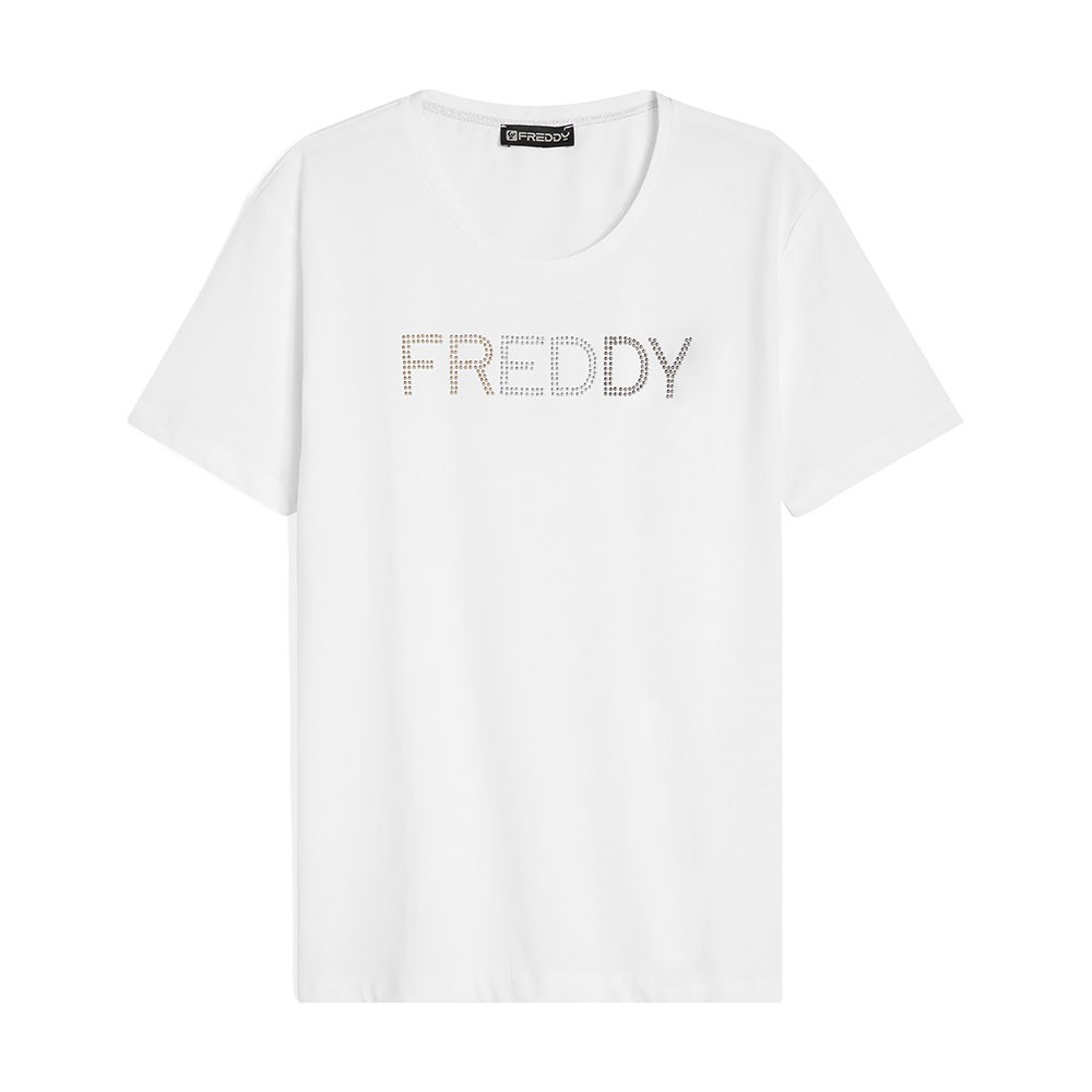 Freddy Maglietta Palestra Logo Bianco Donna XS