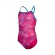 Arena Costume Intero Piscina Daly Fucsia Blu Bambina