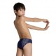 Arena Costume Intero Piscina Slip Graphic 2 Blu Navy Bianco Bambino