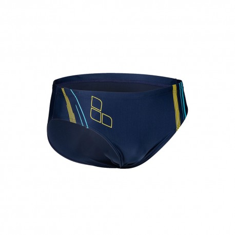 Slip De Bain Arena Homme - Bleu Marine Métallisé Argent - Taille 34