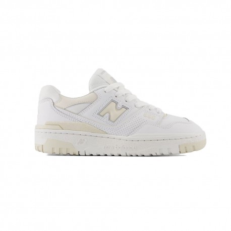 New Balance 550 Lea GS Bianco - Sneakers Bambina