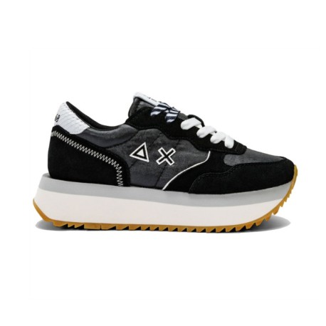 Sun 68 Big Bright Nylon Nero Bianco - Sneakers Donna