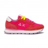 Sun 68 Ally Solid Nylon Fucsia Bianco - Sneakers Donna