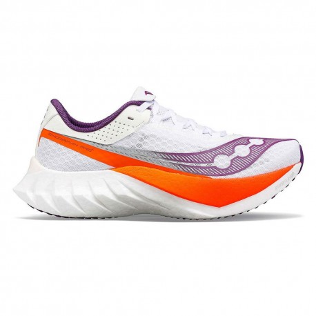 Saucony Endorphin Pro 4 Bianco Violet - Scarpe Running Donna