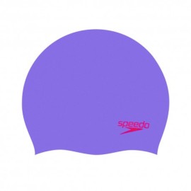 Speedo Cuffia Piscina Silic Moulded Viola Rosso Bambino