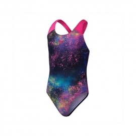 Speedo Costume Intero Piscina Splahback Nero Multi Bambina