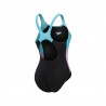 Speedo Costume Intero Piscina Colourblock Nero Azzurro Donna