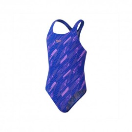 Speedo Costume Intero Piscina Hyperboom Blu Multi Bambina