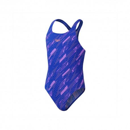 Speedo Costume Intero Piscina Hyperboom Blu Multi Bambina