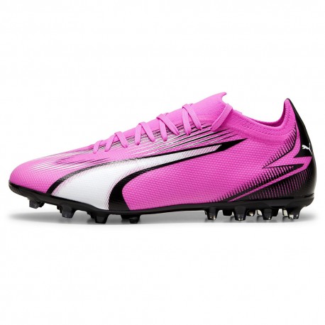 Puma Ultra Match Mg Fucsia Nero - Scarpe Da Calcio Uomo