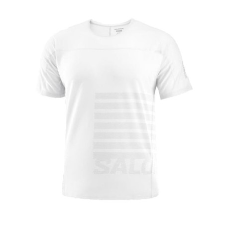 Salomon T-Shirt Trail Running Sense Aero Bianco Uomo