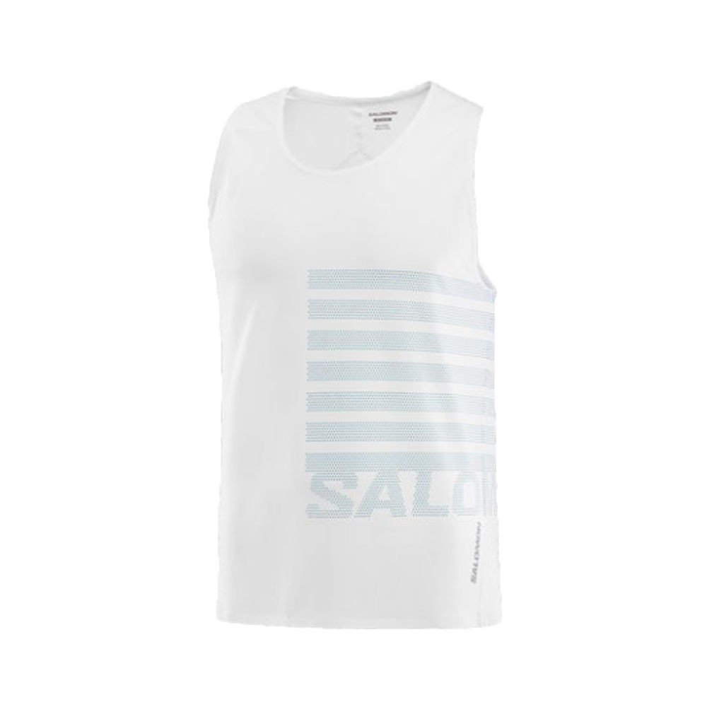 Salomon Canotta Trail Running Sense Aero Bianco Uomo M