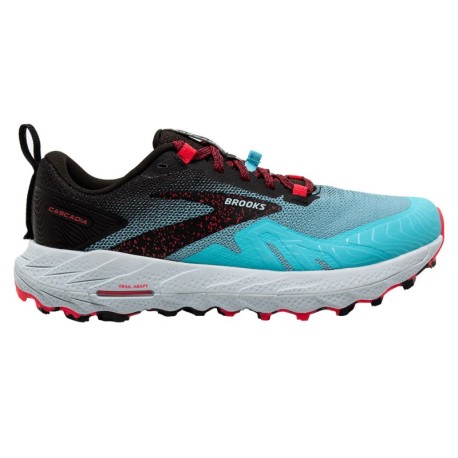 Brooks Donna Cascadia 17 Blufish Nero Diva Rosa - Scarpe Trail Running Donna